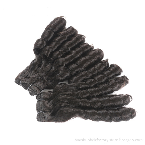 10"-22" Double Drawn Fumi Hair Weaving  100% Raw Unprocessed Brazilian Hair Full Ends Soft Smooth Healthy